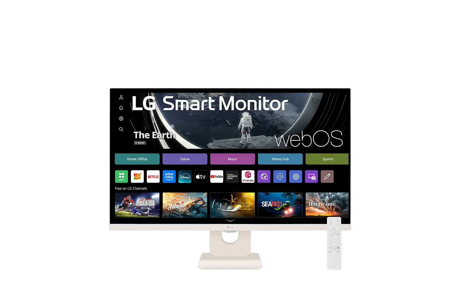 27 LG スマートモニター グリーン（27SR50F） 2023 LG Smart Monitor - 27 inch, Full HD IPS Display