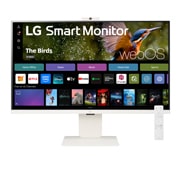 LG 2024 LG 32” 4K UHD IPS Smart Monitor, webOS, Front view, 32SR85U-W, thumbnail 1