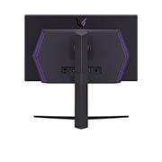 LG 27'' UltraGear™ OLED gaming monitor | DisplayHDR True black 400, 240Hz, 0.03ms (GtG), rear view with lights on, 27GS95QE-B, thumbnail 8