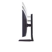 LG 32'' UltraGear™ Dual-Mode OLED gaming monitor | 4K UHD, Pixel Sound, side view with monitor height moving downwards on, 32GS95UE-B, thumbnail 13