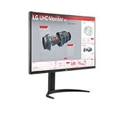 LG 31.5'' UHD 4K HDR monitor, 32BR55U-B, 2025, perspective view, 32BR55U-B, thumbnail 3