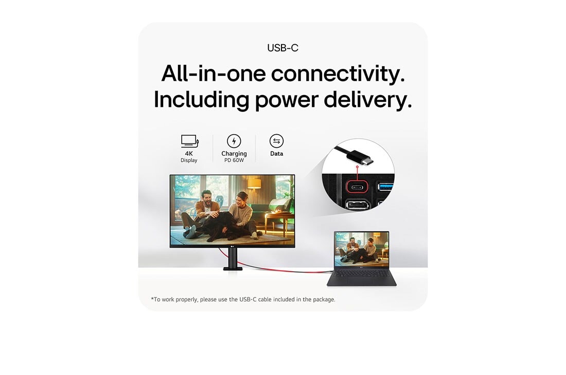 LG 31.5-inch UHD 4K Ergo IPS Monitor with DCI-P3, HDR10, USB-C, USP all in one connectivity including power delivery, 32UN880K-B, thumbnail 17