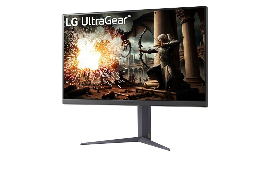 LG 32-inch UltraGear™ IPS Gaming Monitor with QHD 180Hz Refresh Rate, 1ms(GtG) Response Time, DisplayHDR™ 400, -15 degree side view, 32GS75Q-B, thumbnail 2