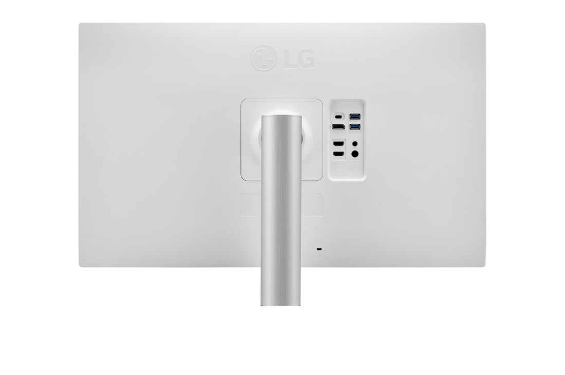 LG 27-inch UHD 4K IPS Monitor with VESA DisplayHDR™ 400 , close-up view of ports, 27UP850K-W, thumbnail 7