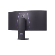 LG UltraGear™ 45-inch OLED Dual-Mode 5K2K Gaming Monitor | 0.03ms (GtG), Rich Bass (10Wx2), DisplayHDR True Black 400, DP 2.1 & USB-C, rear perspective view, 45GX950A-B, thumbnail 7
