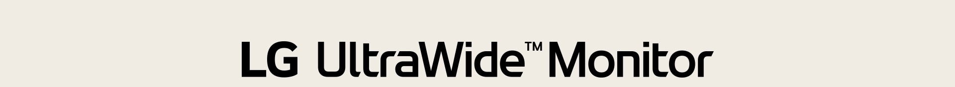 LG UltraWide Monitor logo.	