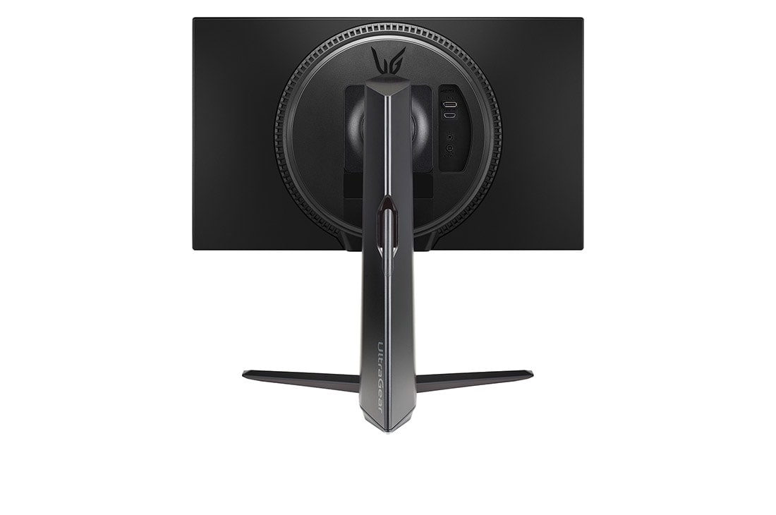 LG 24-inch UltraGear™ Full HD IPS gaming monitor with 180Hz, IPS 1ms (GtG),  HDR10, rear view, 24GS65F-B, thumbnail 6