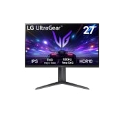 LG 27 Inch LG UltraGear™ FHD IPS Gaming Monitor, 180Hz, 1ms (GtG), HDR10, sRGB 99%, 27GS65F-B, thumbnail 1