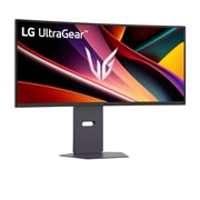LG 34'' LG UltraGear™ OLED WQHD Curved Gaming Monitor, 160Hz, 1ms MBR, NVIDIA G-SYNC, +15 degree side view, 34G600A-B, thumbnail 3