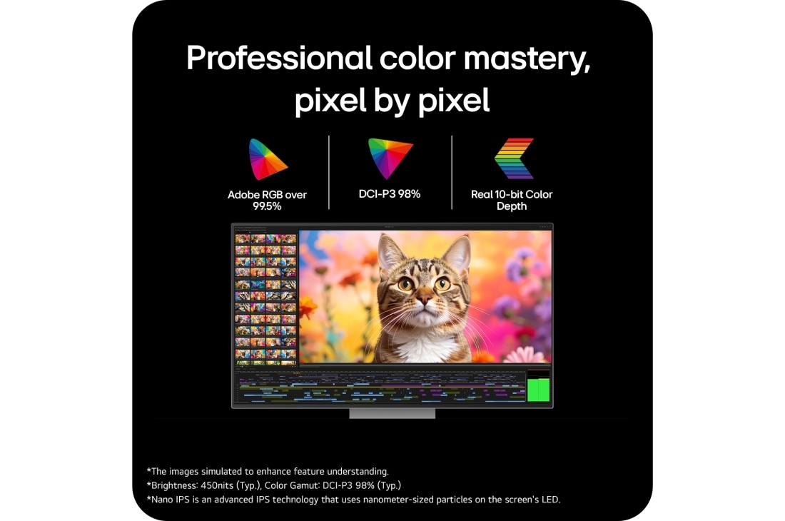 LG 32 Inch LG UltraFine™ evo 6K Monitor, HDR600, Thunderbolt™ 5 x2, HDMI 2.1, USP card: Professional color mastery, pixel by pixel, 32U990A-S, thumbnail 16
