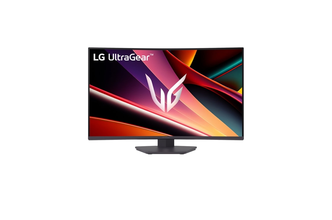 LG 32 Inch LG UltraGear™ QHD Curved Gaming Monitor, 180Hz, 1ms, AMD FreeSync™, close-up view of the rear emblem lights off, 32G600A-B, thumbnail 14