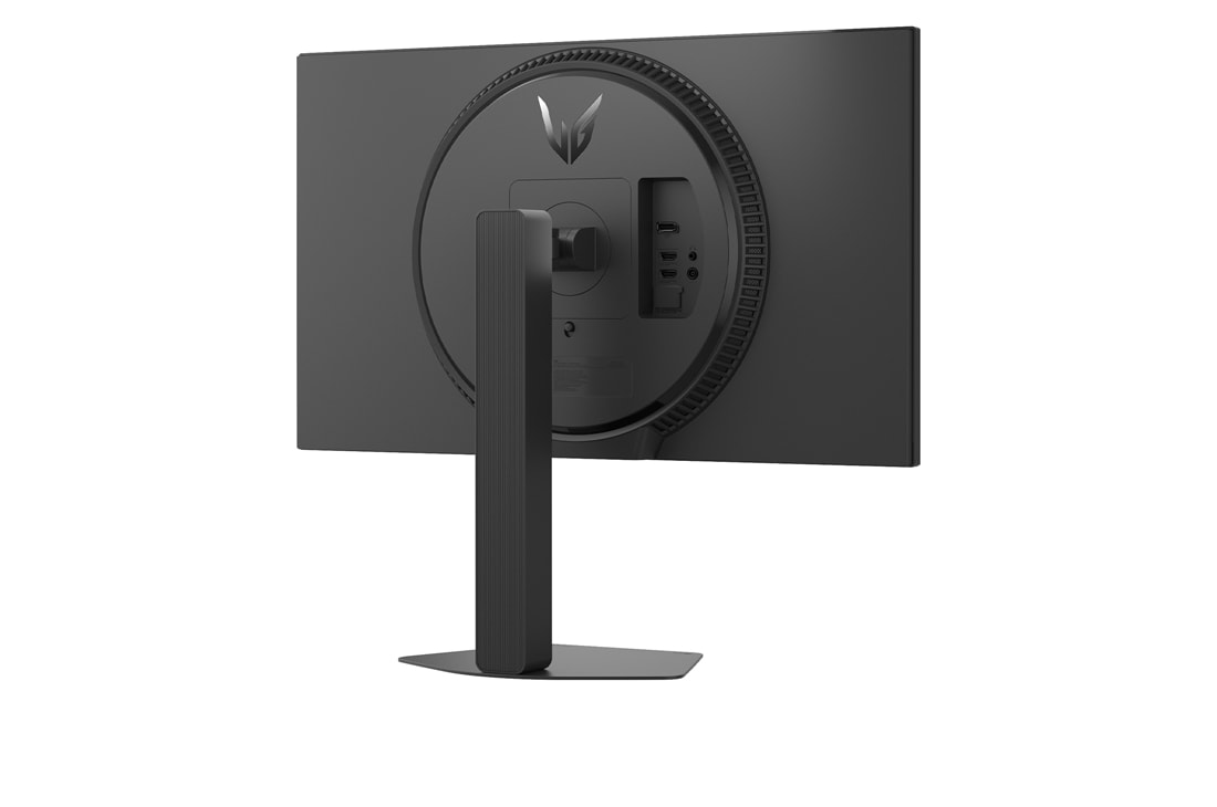 LG 27-inch UltraGear™ G4 FHD Gaming Monitor, 240Hz, 1ms (GtG), HDMI 2.0, close-up view of the rear emblem, 27G440A-B, thumbnail 16