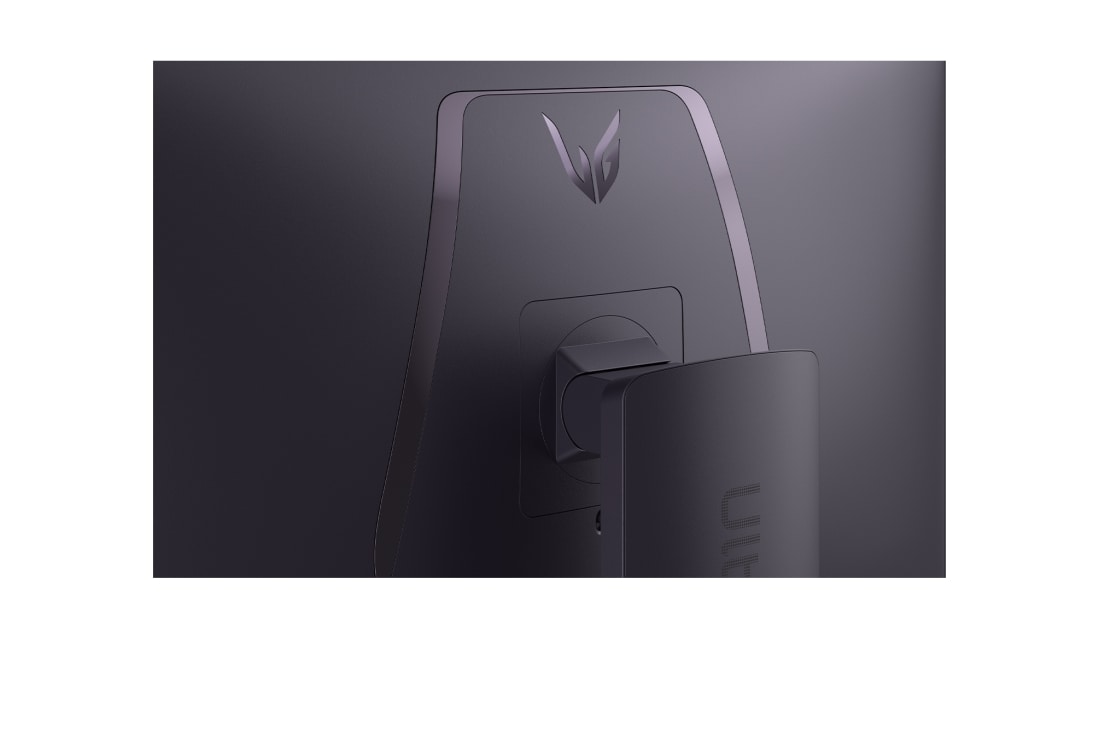 LG UltraGear™ 32'' GX8 OLED 4K Gaming Monitor, AMD FreeSync™ Premium Pro, DisplayHDR™ True Black 400, Glare Panel, rear close-up view of stand mount, 32GX850A-B, thumbnail 13