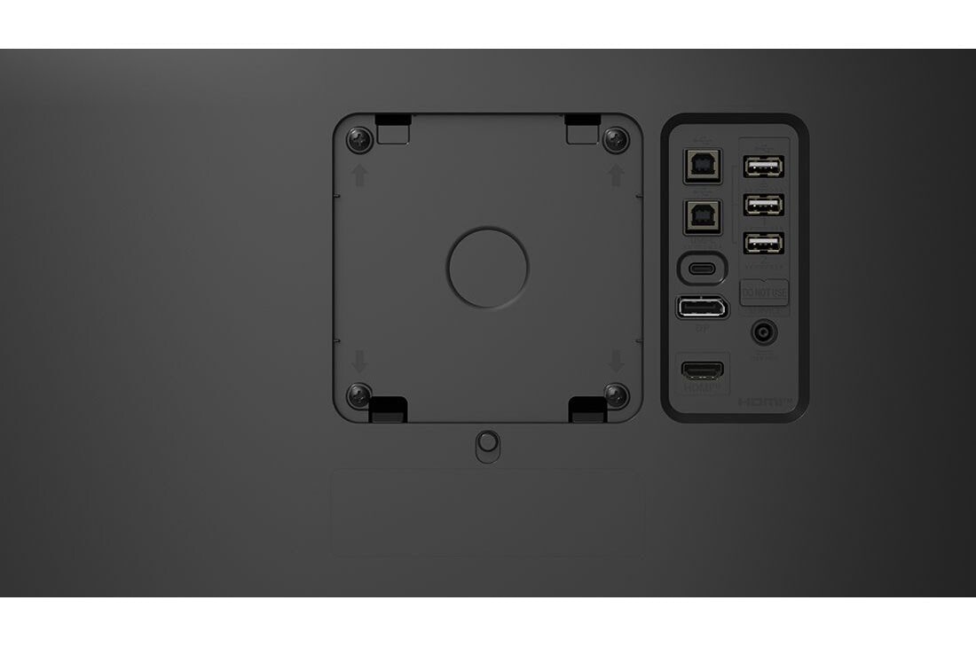 LG 27'' LG 8MP IPS Clinical Review Monitor, Focus View Mode, Dual Controller & KVM Switch, port close up view, 27HS713C-B, thumbnail 12