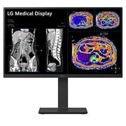 LG 27'' LG 8MP IPS Clinical Review Monitor, Focus View Mode, Dual Controller & KVM Switch, front view, 27HS713C-B, thumbnail 1