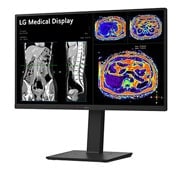 LG 27'' LG 8MP IPS Clinical Review Monitor, Focus View Mode, Dual Controller & KVM Switch, -15 degree side view, 27HS713C-B, thumbnail 2