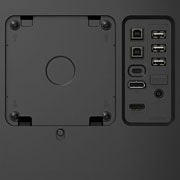 LG 27'' LG 8MP IPS Clinical Review Monitor, Focus View Mode, Dual Controller & KVM Switch, port close up view, 27HS713C-B, thumbnail 12