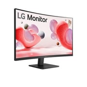 LG 31.5'' LG Full HD Curved Monitor, 100Hz, AMD FreeSync™, Anit-glare, perspective view, 32MR50C-B, thumbnail 4