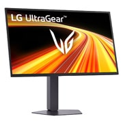 LG 27'' LG UltraGear™ QHD 540Hz 4th Gen Tandem OLED Gaming Monitor with Dual-Mode, rear view with lights on, 27GX790B-B, thumbnail 5