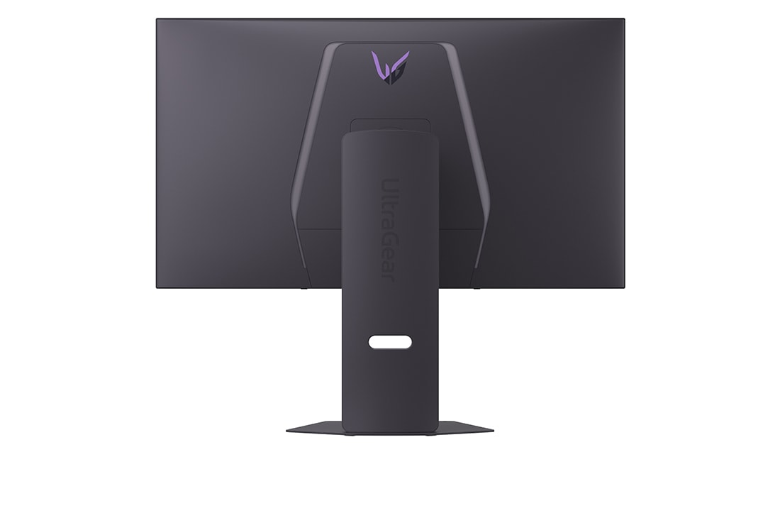 LG 32'' LG UltraGear™ GX8 4K UHD 240Hz OLED Gaming Monitor with Dual-Mode, rear view with lights on, 32GX870A-B, thumbnail 5