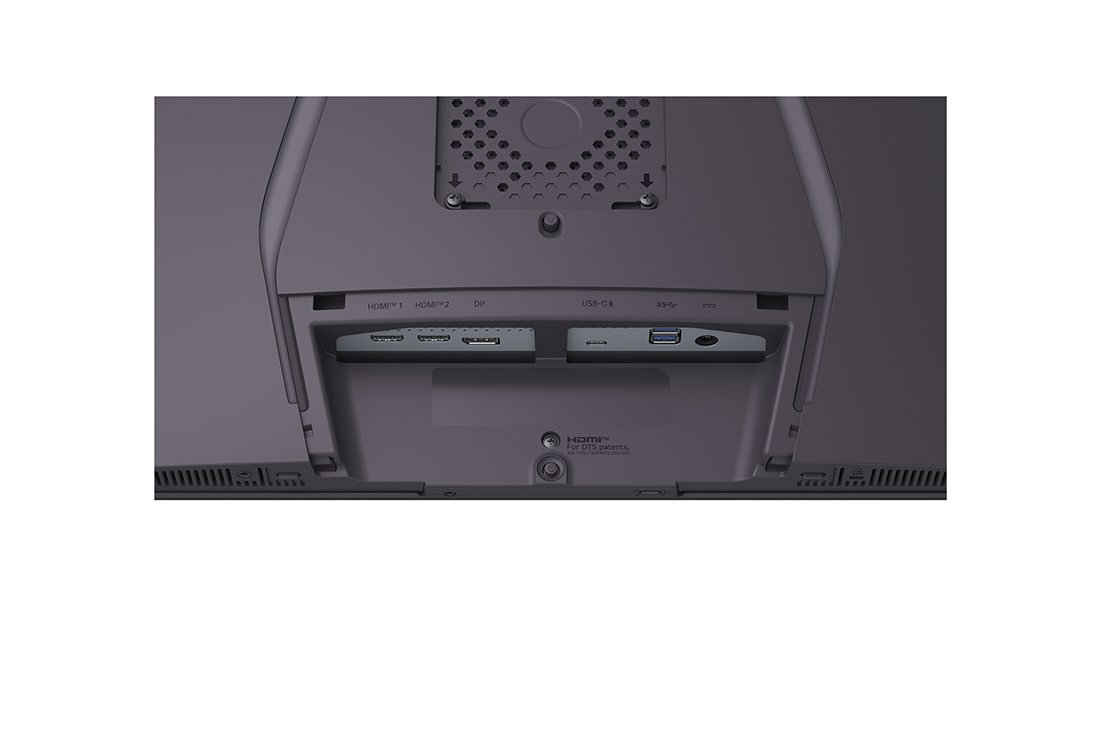 LG 32'' LG UltraGear™ GX8 4K UHD 240Hz OLED Gaming Monitor with Dual-Mode, close-up view of ports, 32GX870A-B, thumbnail 15