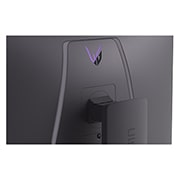 LG 32'' LG UltraGear™ GX8 4K UHD 240Hz OLED Gaming Monitor with Dual-Mode, rear view with lights off, 32GX870A-B, thumbnail 14