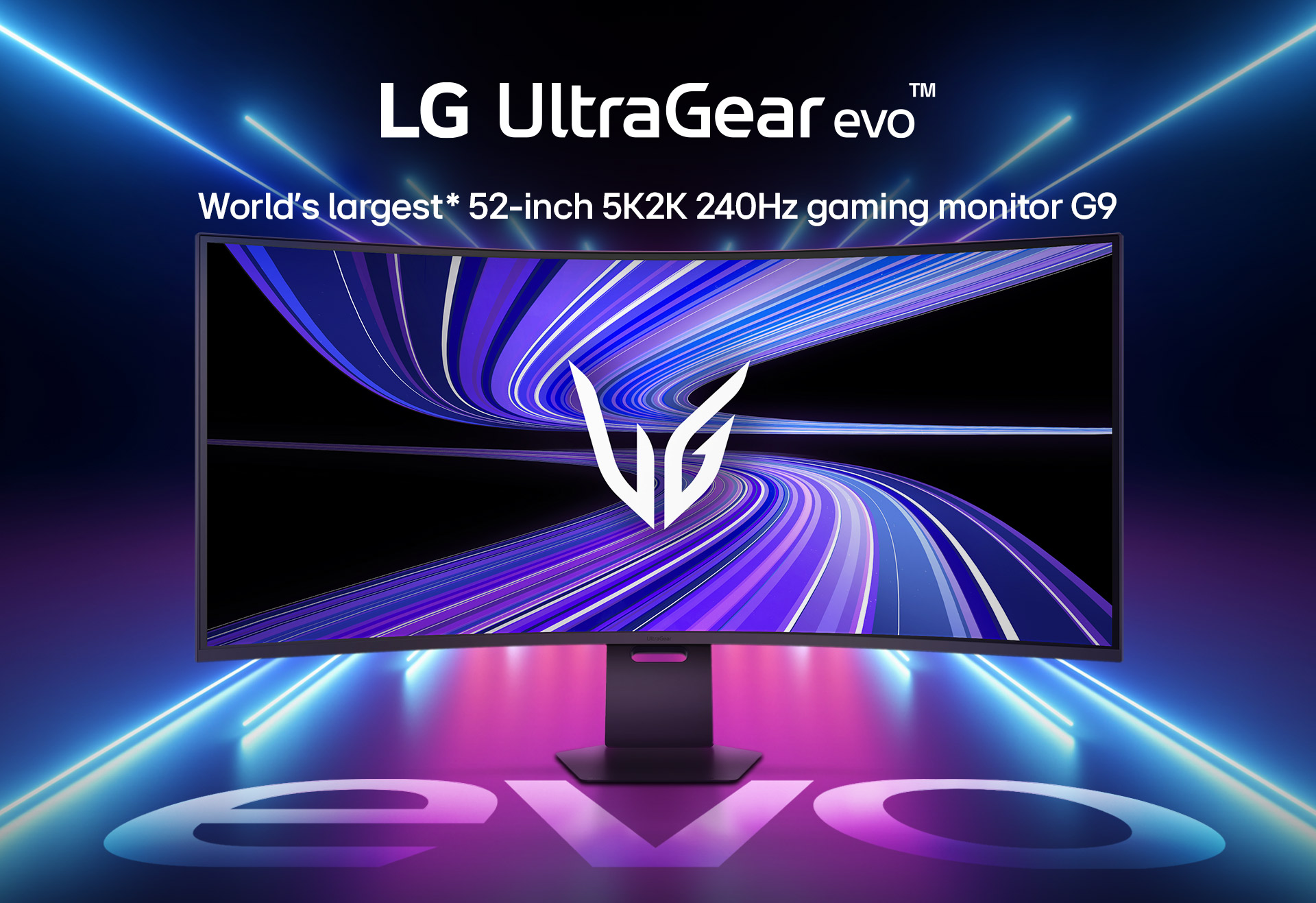 LG UltraGear evo G9 52-inch 5K2K WUHD gaming monitor with 240Hz refresh rate (52G930B)