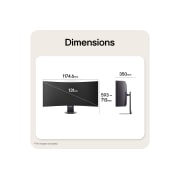 LG 52 inch UltraGear evo G9, The World’s Largest 5K2K 240Hz Gaming Monitor, 'Rear close-up view of the stand mount on a 52-inch UltraGear evo G9, 5K2K 240Hz Gaming Monitor (52G930B), 52G930B-B, thumbnail 13