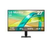 LG 27-inch LG Monitor U4, IPS Full HD 144Hz Monitor, Front view, 27U411B-B, thumbnail 1