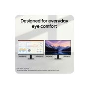 LG 27-inch LG Monitor U4, IPS Full HD 144Hz Monitor, LG FHD monitor demonstrating Reader Mode and Flicker Safe features for reduced eye strain., 27U411B-B, thumbnail 9