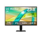 LG 24-inch LG Monitor U4, IPS Full HD 144Hz Monitor, Front view, 24U411B-B, thumbnail 1