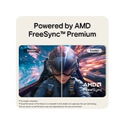 LG 24-inch LG Monitor U4, IPS Full HD 144Hz Monitor, LG FHD Monitor illustrating AMD FreeSync Premium technology with a side-by-side comparison of disabled and enabled modes., 24U411B-B, thumbnail 7