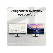 LG 24-inch LG Monitor U4, IPS Full HD 144Hz Monitor, LG FHD monitor demonstrating Reader Mode and Flicker Safe features for reduced eye strain., 24U411B-B, thumbnail 9