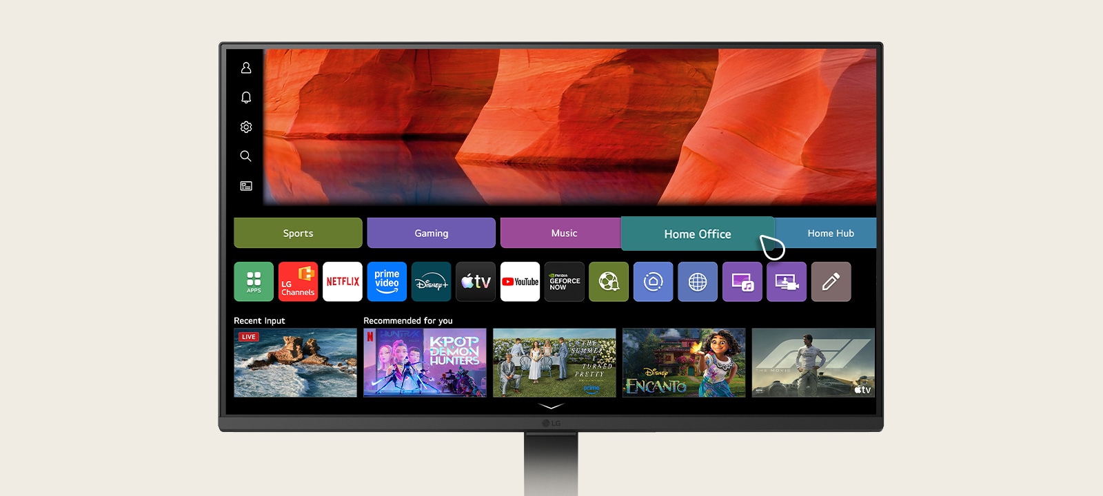 A video showcasing home office features on WebOS.
