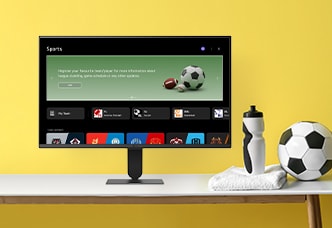 The LG Smart Monitor screen is showing various LG sports screen.