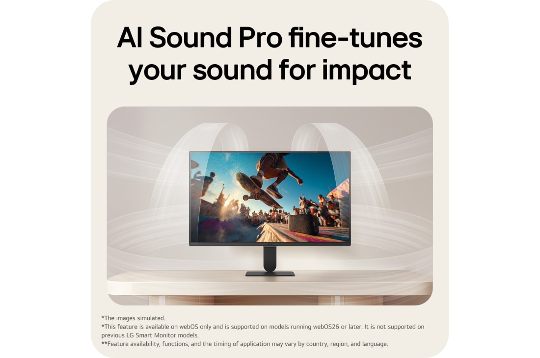 LG 24-inch LG Smart Monitor AI U5s, Full HD IPS Monitor for Streaming with webOS, AI Sound Pro delivering immersive and optimized sound based on content type., 24U511SB-B, thumbnail 8