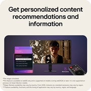 LG 24-inch LG Smart Monitor AI U5s, Full HD IPS Monitor for Streaming with webOS, AI Concierge providing personalized recommendations based on viewing patterns and usage context., 24U511SB-B, thumbnail 10