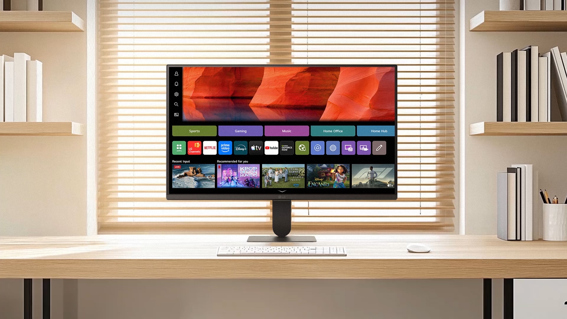 LG 24-inch LG Smart Monitor AI U5s, Full HD IPS Monitor for Streaming with webOS, play video, 24U511SB-B, thumbnail 1