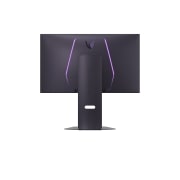 LG UltraGear™ 27-inch 240Hz UHD 4K Nano IPS Black Gaming Monitor | 1ms (GtG), DP 2.1, DisplayHDR 600, rear view with lights on, 27G850A-B, thumbnail 6