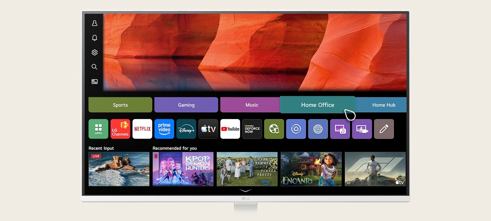 A video showcasing home office features on WebOS.