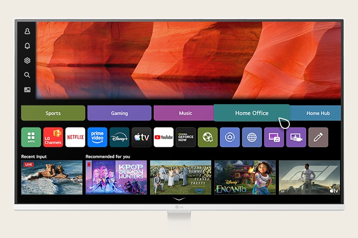 A video showcasing home office features on WebOS.