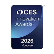 A image of CES 2026-white Honoree award logo
