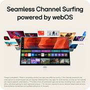 LG 27-inch LG Smart Monitor AI U5s, Full HD IPS Monitor for Streaming with webOS, Rear view of LG Smart Monitor displaying stand structure and connectivity layout., 27U511SB-W, thumbnail 5