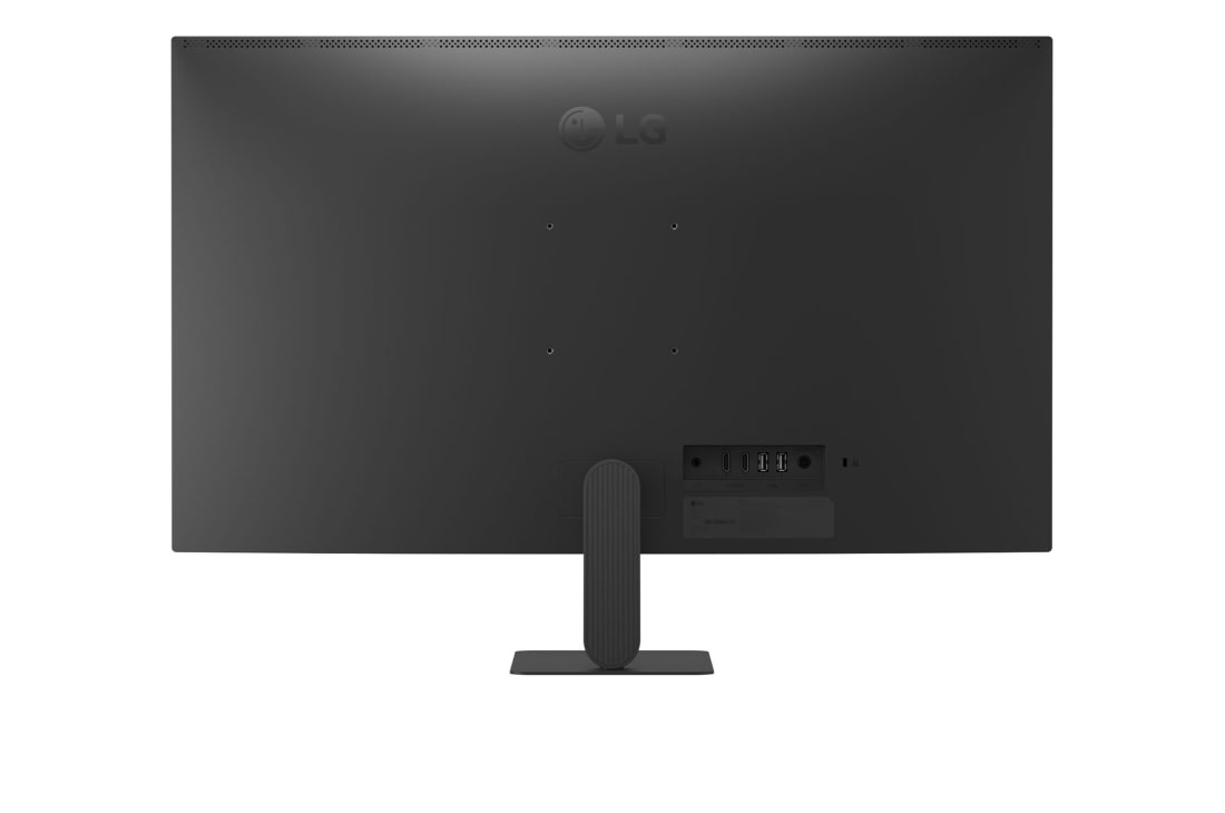 LG 32-inch LG Smart Monitor AI U5s, Full HD Monitor for Streaming with webOS, Rear view of LG Smart Monitor displaying stand structure and connectivity layout., 32U501SB-B, thumbnail 3