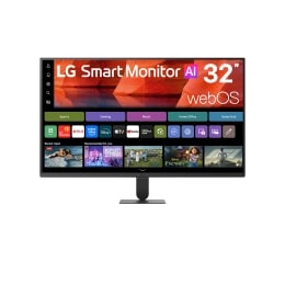 Front view of LG Smart Monitor with slim bezel design and clean display layout.2