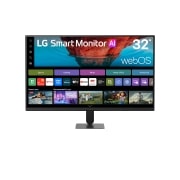 LG 31.5-inch LG Smart Monitor AI U7s, UHD Monitor for Streaming with webOS, Front view, 32U701SB-B, thumbnail 1