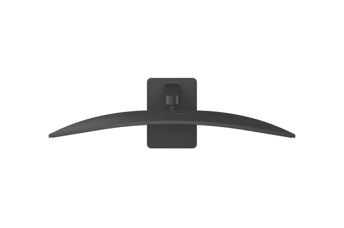 LG 34-inch UltraWide, WQHD Curved (1800R) 120Hz Monitor, Top view of LG UltraWide Curved monitor showing curved panel shape and stand mounting structure., 34U601B-B, thumbnail 15
