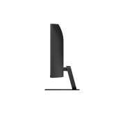 LG 34-inch UltraWide, WQHD Curved (1800R) 120Hz Monitor, Side view of LG UltraWide Curved monitor highlighting curved panel depth., 34U601B-B, thumbnail 3