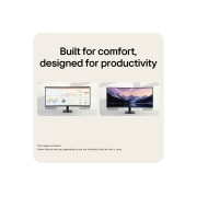 LG 34-inch UltraWide, WQHD Curved (1800R) 120Hz Monitor, LG UltraWide Curved monitor demonstrating Reader Mode and Flicker Safe features for reduced eye strain., 34U601B-B, thumbnail 11