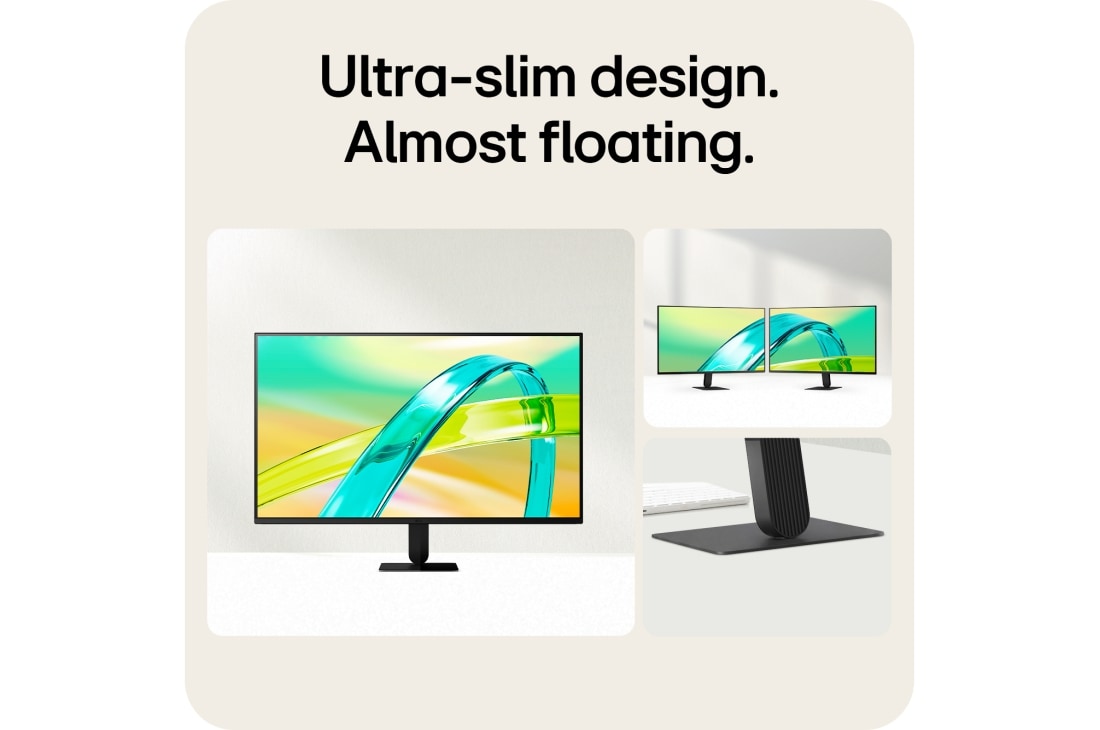LG 32-inch LG Monitor U4, Full HD 120Hz Monitor, LG monitor with ultra-slim, virtually borderless design and minimal stand, appearing to float on the desk., 32U401B-B, thumbnail 9